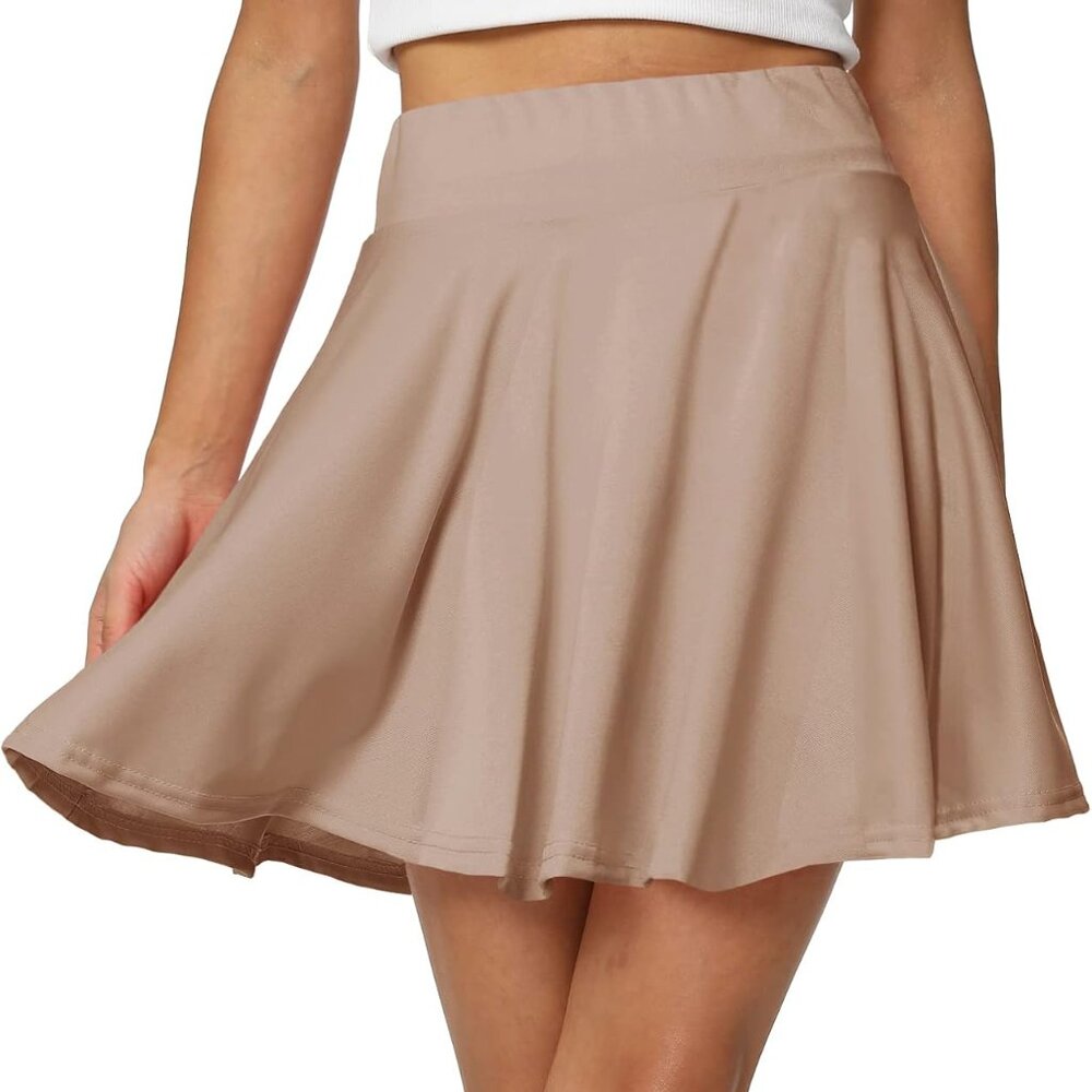 Women's Casual Basic Versatile Flared Pleated Min… - image 6